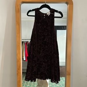 Wilfred silk maroon dress with pockets